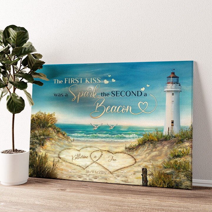 Personalized canvas print Beacon of love
