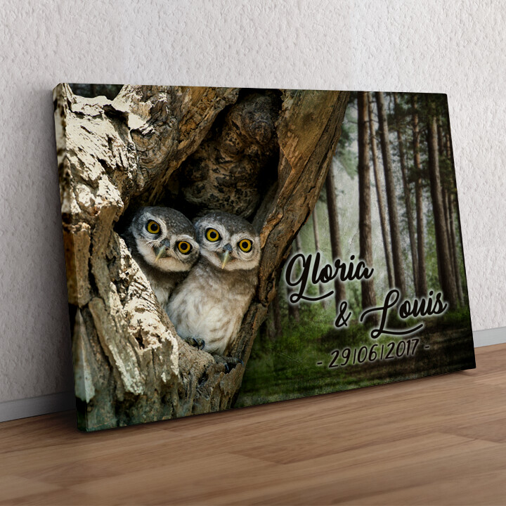 Personalized gift Owl's Nest