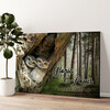 Personalized canvas print Owl's Nest