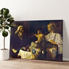 Personalized canvas print Abraham Serving The Three Angels