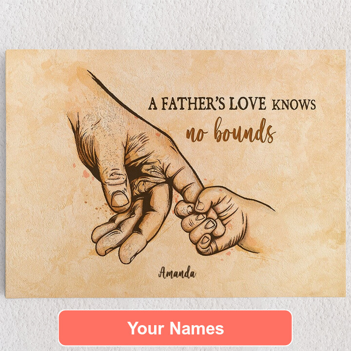 Personalized Canvas Father's love