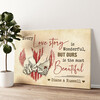Personalized canvas print Love Story