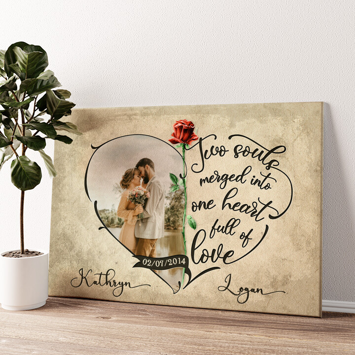 Personalized canvas print Heart Full Of Love