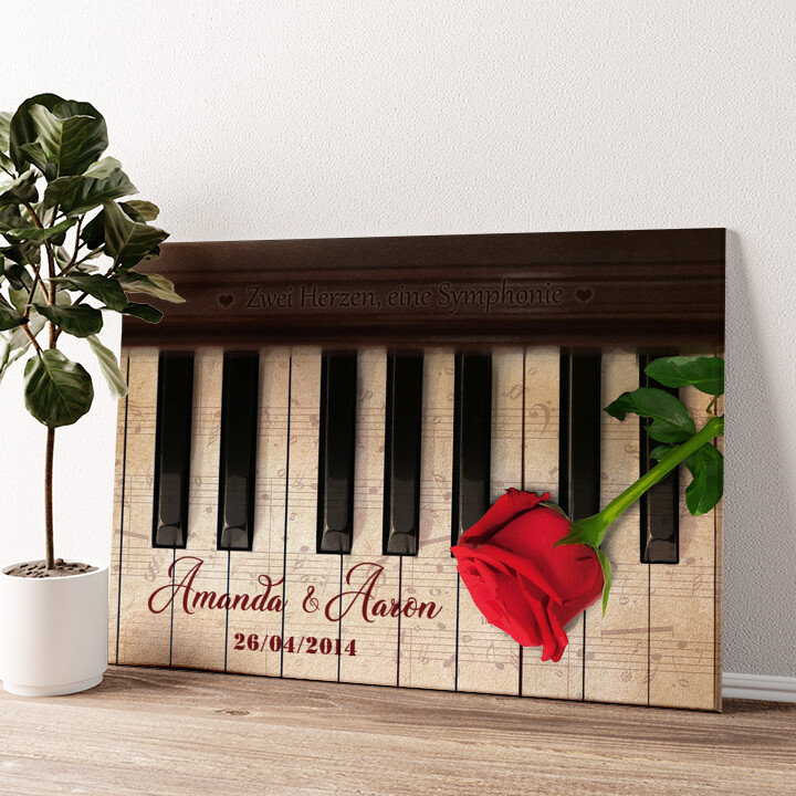 Personalized canvas print Symphony Of Hearts