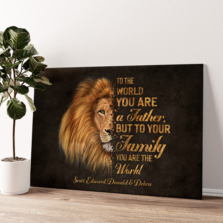 Personalized canvas print Protector Of Family