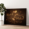 Personalized canvas print Golden Rose