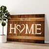 Personalized canvas print Our Home