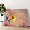 Personalized canvas print Sisters Of Flowers