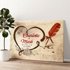 Personalized canvas print Sealed Love