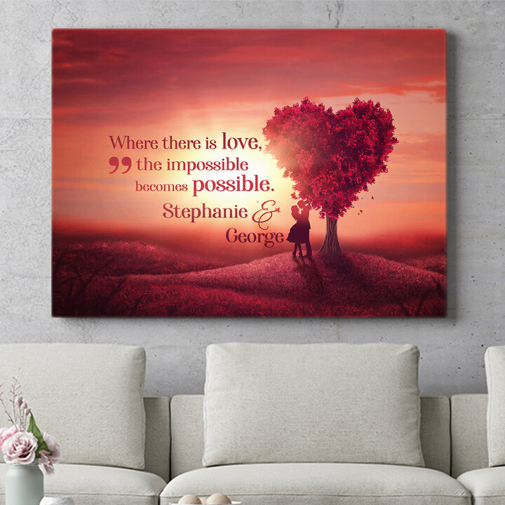 Personalized mural Love Tree