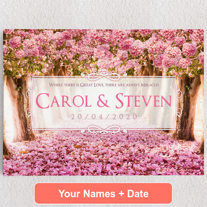 Personalized Canvas Rose Tunnel
