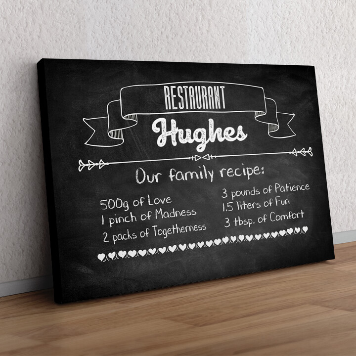 Personalized gift Family Recipe