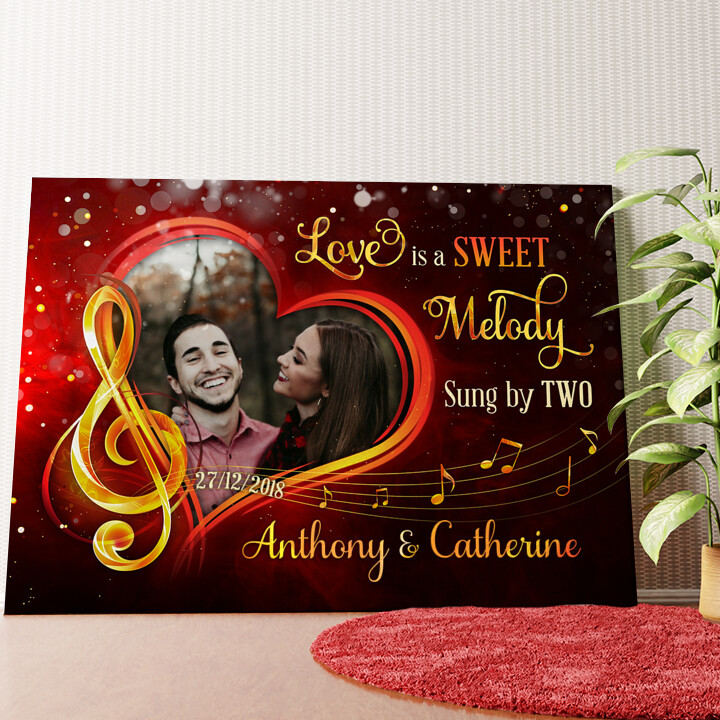 The Melody Of Love Personalized mural