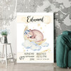 Personalized mural Canvas For Birth Bear Dreams