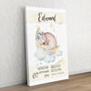 Personalized gift Canvas For Birth Bear Dreams