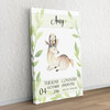 Personalized gift Canvas For The Birth Fawn