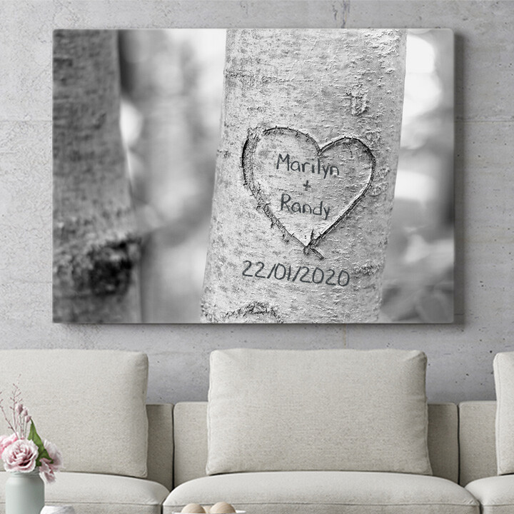 Personalized mural Tree Heart