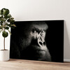 Personalized canvas print Gorilla