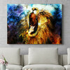 Personalized mural Lion Abstract