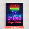 Personalized Canvas Love Is Love