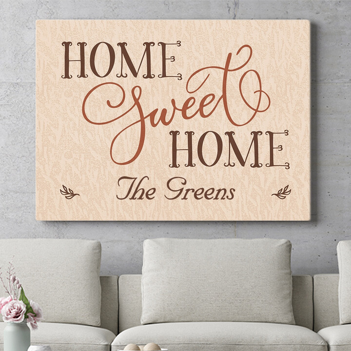 Personalized mural Home Sweet Home