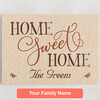 Personalized Canvas Home Sweet Home