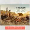 Personalized Canvas Meerkat Family