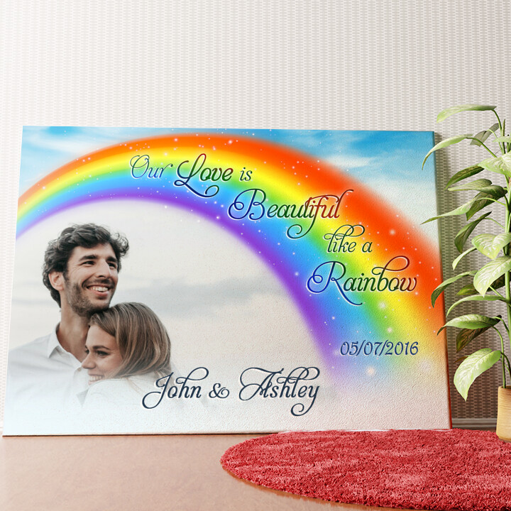 Rainbow Love Personalized mural