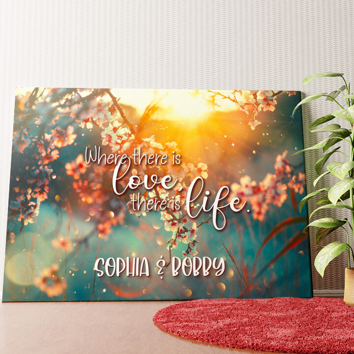 Blooming Love Personalized mural