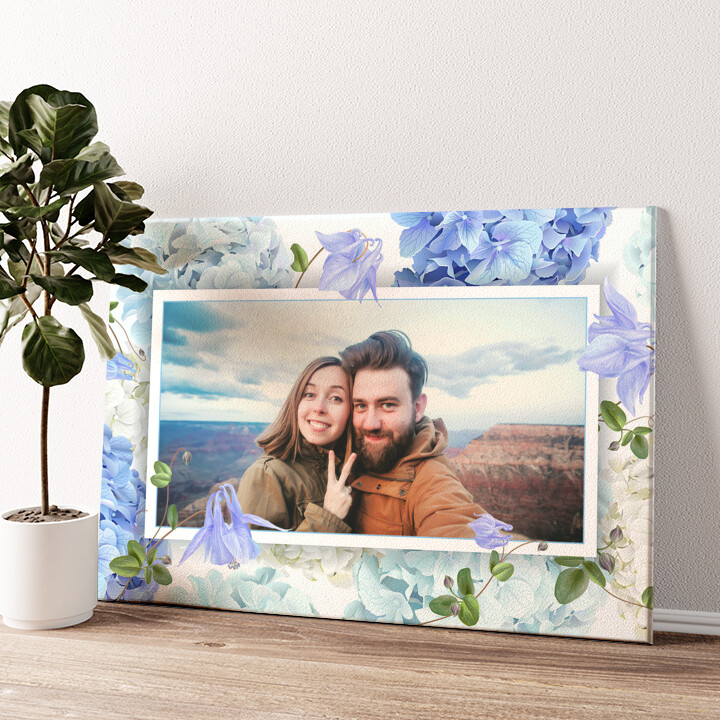 Personalized canvas print Background: Flower Dream