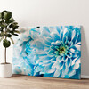 Personalized canvas print Blue Chrysanthemum