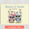 Personalized Canvas Love Owls