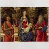 Personalized Canvas Throne Mary With The Child And The Two Johns