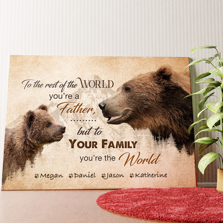 Bear Father Personalized mural