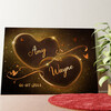 Sparkling Hearts Personalized mural
