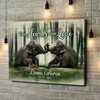 Personalized canvas print Two Hearts, One Soul