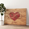 Personalized canvas print Engraved On The Heart