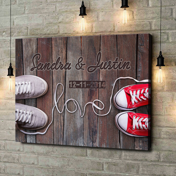 Personalized canvas print Sneaker