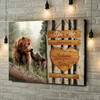Personalized canvas print Bear Love