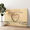 Personalized canvas print Heaven's Heart