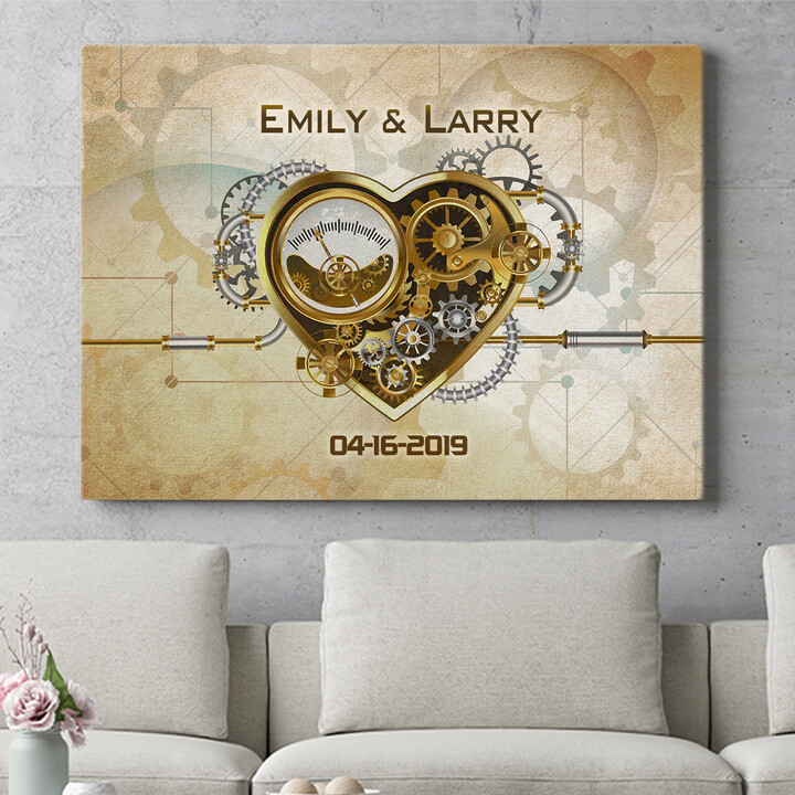 Personalized mural Clock Of Infinity