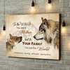 Personalized canvas print Wolf's Mother