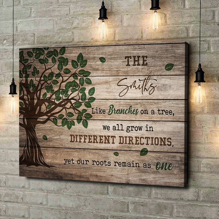 Personalized canvas print Branches Of Life