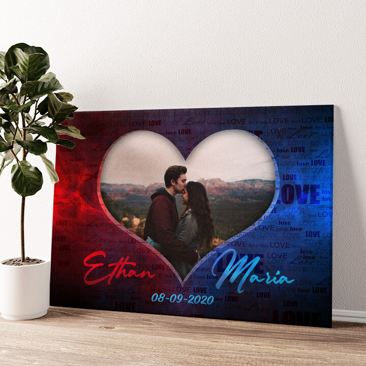 Personalized canvas print Fire And Water
