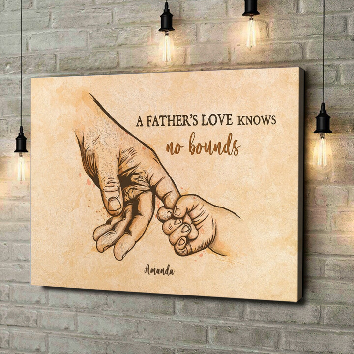Personalized canvas print Father's love