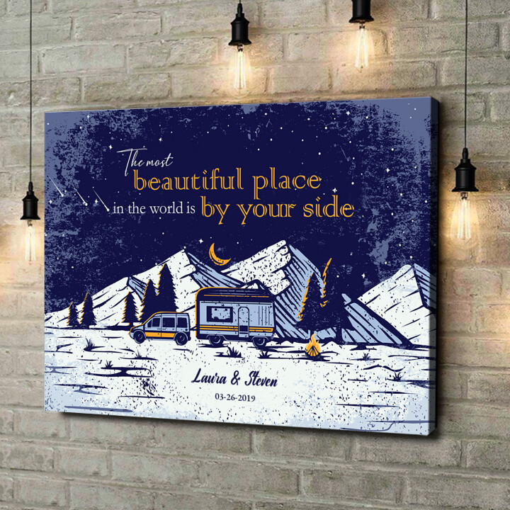 Personalized canvas print Under The Night Sky