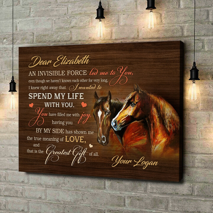 Personalized canvas print You With Me