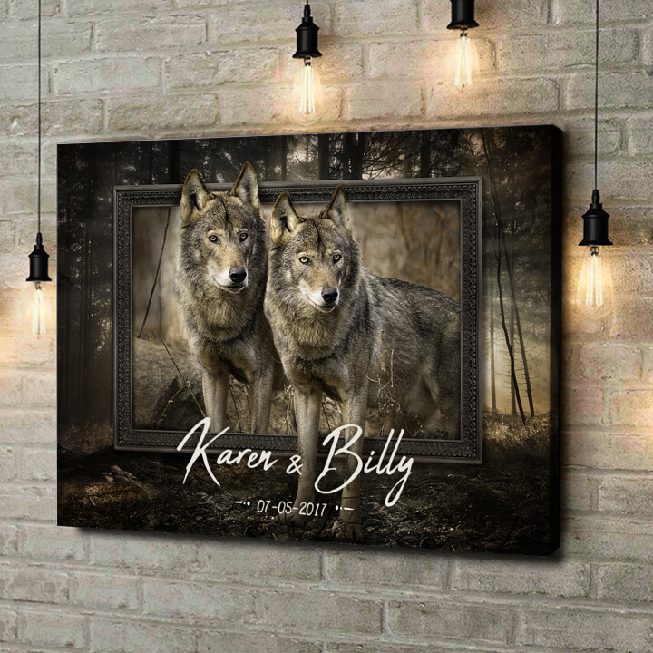 Personalized canvas print Fused Souls