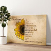 Personalized canvas print My Promise