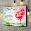 Personalized canvas print Touched Heart